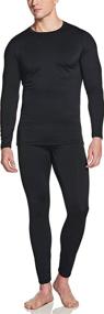 img 4 attached to 🥶 ATHLIO Men's Thermal Compression Pants & Shirts - Microfiber Soft Warm Base Layer for Winter Cold Weather - Top & Bottom Set