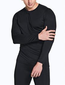 img 2 attached to 🥶 ATHLIO Men's Thermal Compression Pants & Shirts - Microfiber Soft Warm Base Layer for Winter Cold Weather - Top & Bottom Set