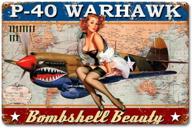 premium jacksoney sign: alluring aluminum military warhawk for patriotic décor logo