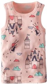 img 2 attached to Cotton Tank Tops for Girls: Benetia's Stylish Clothing Collection