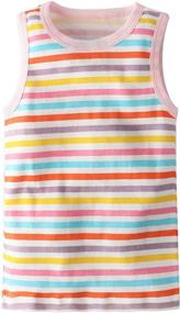 img 3 attached to Cotton Tank Tops for Girls: Benetia's Stylish Clothing Collection