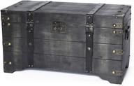 vintiquewise qi003332 storage trunk black логотип