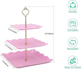 img 2 attached to Cupcake Dessert Display 🧁 Stand - Plastic Serving Holder