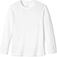 👕 french toast boys' long sleeve thermal waffle tee t-shirt: stylish comfort for chilly days logo