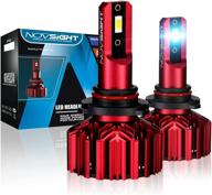 💡 novsight 9005/hb3 led headlight bulbs - super bright 60w 12000 lumens, 400% brightness, cool white 6500k, waterproof ip68, pack of 2 logo