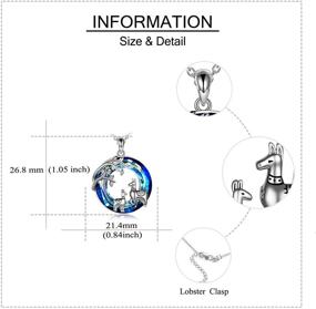 img 1 attached to 💎 Sterling Silver Crystal Pendant Necklace for Girls' - Jewelry in Necklaces & Pendants