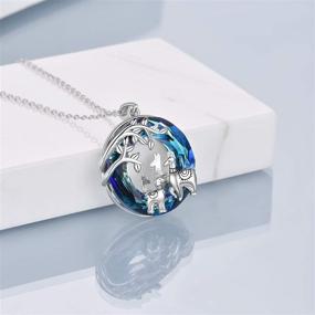 img 2 attached to 💎 Sterling Silver Crystal Pendant Necklace for Girls' - Jewelry in Necklaces & Pendants