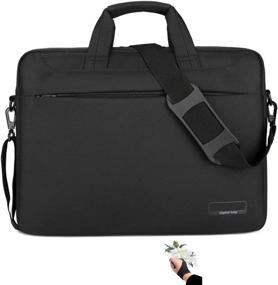 img 4 attached to Waterproof Shoulder Bag for Wacom Cintiq 16, Huion Kamvas Pro 16, and XP-Pen Artist15.6 Pro - Protective Graphics Tablet Case Bag with Artist Glove (Black)