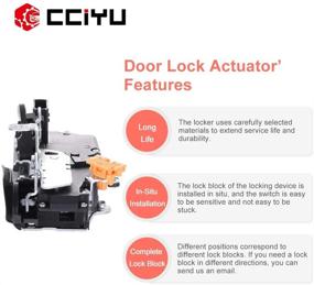 img 3 attached to 🔒 cciyu Front Left Door Lock Actuator Door Latch - Fits 2005-2010 CHEVROLET Cobalt and 2007-2010 Pontiac G5 (931-120)