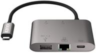 kanex usb-c hub with gigabit ethernet, usb ports & power delivery: k181-1290 logo