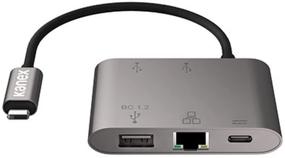 img 2 attached to Kanex USB-C Hub with Gigabit Ethernet, USB Ports & Power Delivery: K181-1290