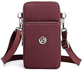 img 4 attached to 👜 Multi-functional Crossbody Cell Phone Purse for Samsung/LG/Moto/OnePlus - Purple