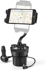 img 2 attached to 🚗 TNP Car Cup Holder Mount with Charger Station - Universal Smartphone Holder and 3 Sockets, 2 USB Charge Ports for iPhone 11 Pro, 11 Pro Max, X, XS, XR, 8, 7 Plus, Samsung Galaxy Phone & More