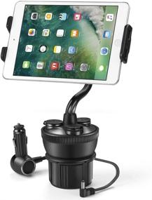 img 3 attached to 🚗 TNP Car Cup Holder Mount with Charger Station - Universal Smartphone Holder and 3 Sockets, 2 USB Charge Ports for iPhone 11 Pro, 11 Pro Max, X, XS, XR, 8, 7 Plus, Samsung Galaxy Phone & More
