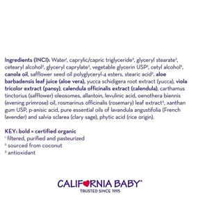 img 1 attached to 🌱 Plant-Based, Vegan-Friendly California Baby Calming Moisturizing Cream (2 oz.) | Hydrates Soft, Sensitive Skin | Soothes Dry Skin Irritation on Face, Arms, and Body