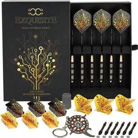 img 2 attached to 🎯 CC-Exquisite Professional Darts Set: Complete 6 Steel Tip Darts with Customizable Configurations - Ideal for Man Caves & Game Rooms