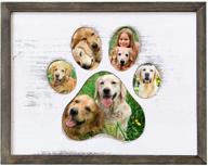 🐾 pet loss dog memorial picture frame – sympathy gift for loss of dog – dog photo frame for remembrance – dog picture frame for memorial gifts (11x14, gray) логотип