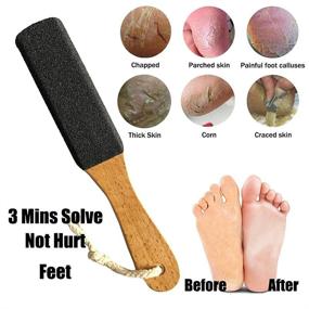 img 3 attached to Файл для ног Callus Remover: Профессиональный педикюрный скребок для трещин на пятках, мертвой кожи и других проблем - уход за ногами на мокрой и сухой коже.