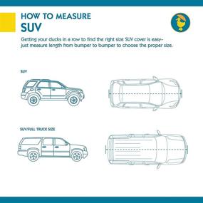 img 3 attached to 🦆 Duck Covers Weather Defender SUV Cover for Trucks/SUVs with Shell or Bed Cap, up to 17.5 feet