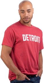 img 1 attached to 👕 Detroit Classic Detroiter Michigan T Shirt: A Must-Have for Fashionable Men!