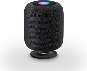 img 4 attached to LANMU Силиконовый подставка для громкоговорителя HomePod - антискользящая подушка, ударопрочные и совместимые аксессуары для HomePod (черный)