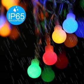 img 1 attached to 🔋 Battery Operated USB 2 in 1 String Lights: 40ft 100 LED Globe Lights with Timer, Memory Function, 8 Modes – Ideal for Christmas, Patio, Party, Indoor/Outdoor, Bedroom (Multicolor)