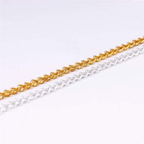 img 1 attached to 📿 Набор удлинителей для ожерелий и браслетов Tiparts из 8 штук с карабинами-крючками в золотом и серебряном цвете, длина: 6", 4", 3", 2