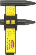 📏 topline products wheel & stud bolt pattern gauge: accurate measurement tool for 4 5 6 8 lug, pcd ruler, and sliding measurement applications logo