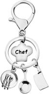 kuiyai chef bracelet and keychain set with cooking charms - perfect culinary graduation gift logo