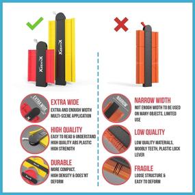 img 3 attached to 📏 XEEMYX Contour Gauge with Lock 2 Pack - DIY Plastic Profile Tool for Corners - 5” & 10” Template Duplicator for Woodworking, Tiles & Flooring