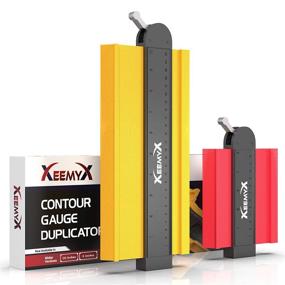 img 4 attached to 📏 XEEMYX Contour Gauge with Lock 2 Pack - DIY Plastic Profile Tool for Corners - 5” & 10” Template Duplicator for Woodworking, Tiles & Flooring