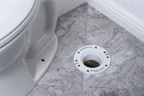 img 1 attached to 🚽 Oatey 43503 Level Fit Closet: 3" x 4" Flange Nuts for 3-Inch or 4-Inch Toilets in White