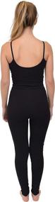 img 2 attached to 🐱 Ultimate Comfort: Women's Ankle Length Camisole Catsuit Unitard by Stretch Is Comfort