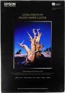 📸 epson ultra premium luster photo paper 13x19 inches, 50 sheets (s041407), white logo