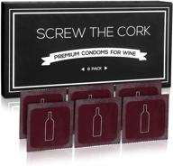 🍾 corkless wine bottle stoppers: air-tight rubber seals for fresh wine, novelty gag gift and funny wine accessories, set of 6, perfect for bachelorette parties, birthdays, and christmas logo