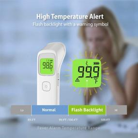 img 2 attached to Wireless Forehead Thermometer by MbH - Non-Contact, Baby, Infant & Adult, iOS and Android Compatible with Smartphone App