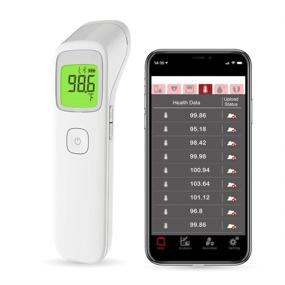 img 4 attached to Wireless Forehead Thermometer by MbH - Non-Contact, Baby, Infant & Adult, iOS and Android Compatible with Smartphone App