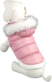 img 4 attached to 👑 NACOCO Teddy Dog Clothes: Winter Cotton-Padded Jacket with Hood, The Perfect Princess Model!