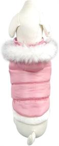 img 3 attached to 👑 NACOCO Teddy Dog Clothes: Winter Cotton-Padded Jacket with Hood, The Perfect Princess Model!