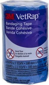 img 4 attached to 🐾 3M Vetrap Bandaging Tape, Blue - 5 yds Length x 4" Width: Find Reliable Veterinary Tape