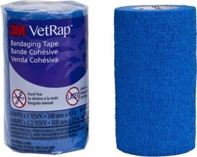 img 2 attached to 🐾 3M Vetrap Bandaging Tape, Blue - 5 yds Length x 4" Width: Find Reliable Veterinary Tape