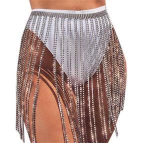 img 2 attached to Fstrend Crystal Tassel Chains Skirts