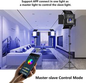 img 3 attached to 🌈 GVM RGB Video Lights with APP Control, 50W Full Color Studio Video Lighting Kit - Ideal for YouTube Photography Lighting! 3 Packs LED Light Panels with Aluminum Alloy Shell and 3200K-5600K Color Range