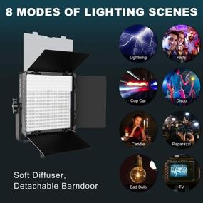 img 2 attached to 🌈 GVM RGB Video Lights with APP Control, 50W Full Color Studio Video Lighting Kit - Ideal for YouTube Photography Lighting! 3 Packs LED Light Panels with Aluminum Alloy Shell and 3200K-5600K Color Range