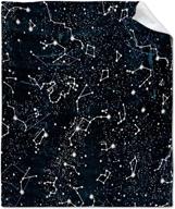 🌌 glow in the dark constellation big blanket throw: cozy microfiber for home, bed, sofa, travel, lap chairs, perfect gift for son, daughter, and mom - 50"x40" blanket for kids logo
