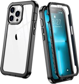 img 4 attached to Red2Fire iPhone 13 Pro Case with Built-in Screen Protector - 360° Full Body Protective 📱 Cover, Heavy Duty Lightweight Slim Shockproof Design, Clear Phone Case for iPhone 13 Pro 6.1 inch (Black)