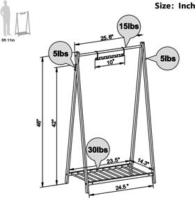 img 3 attached to 👕 Top-rated Bestier Small Clothes Rack: Kid-Friendly Garment Rack with Storage Shelf for Steel Costumes