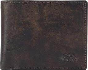 img 2 attached to Leather BiFold Wallet Window BROWN 05 Men's Accessories