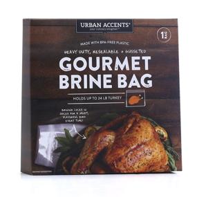 img 4 attached to 🦃 3.2 Ounce Urban Accents Gourmet Turkey Brining Bag for Enhanced Flavors