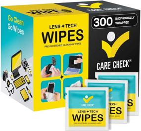 img 4 attached to 300 Pre-Moistened Care Check Lens Wipes for Cameras, Laptops, Cell Phones, Eyeglasses, Screens, and More - Effective Cleaning Solution